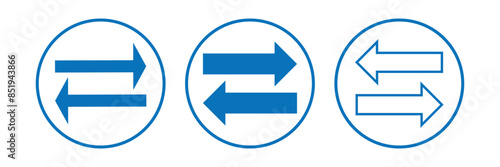 Transfer icon. Exchange arrow icon, vector illustration.