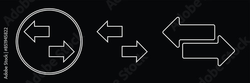 Transfer icon set. Exchange icon.