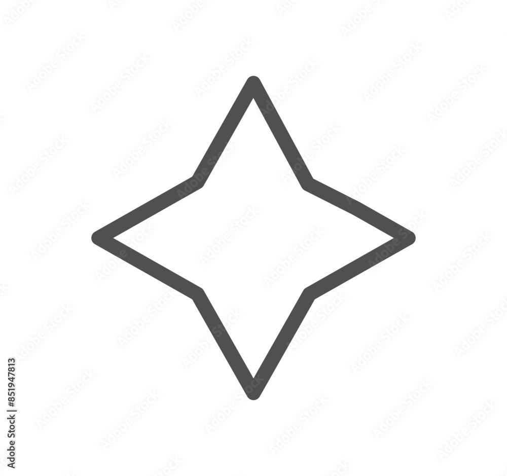 Obraz premium Futuristic sparkle related icon outline and linear vector. 