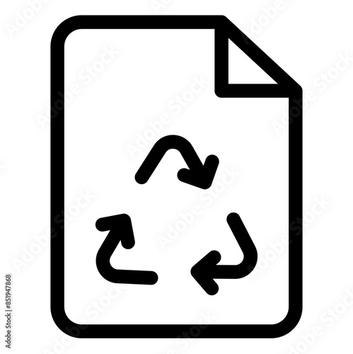 paper line icon vector illustration isolated on white background