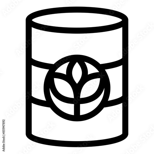 bio fuel line icon vector illustration isolated on white background