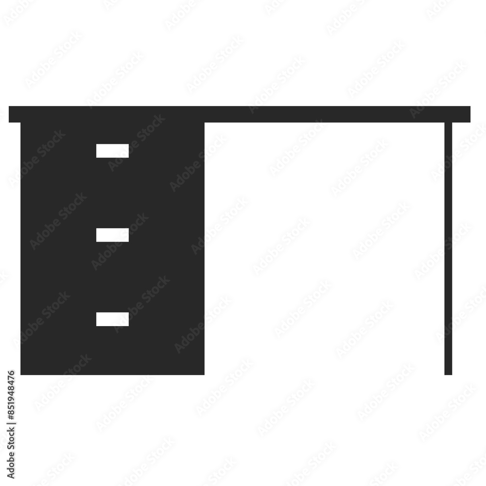 Computer desk icon image. Suitable for mobile apps, web apps and print media. Computer desk icon image. Suitable for mobile apps, web apps and print media.