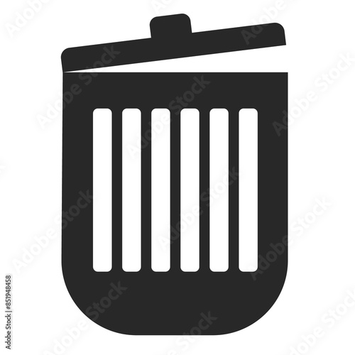 Recycle bin icon. Trash Can icon  illustration