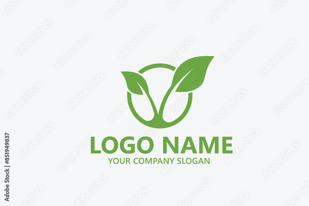 leaf logo design ready vector template leaf logo design ready vector template