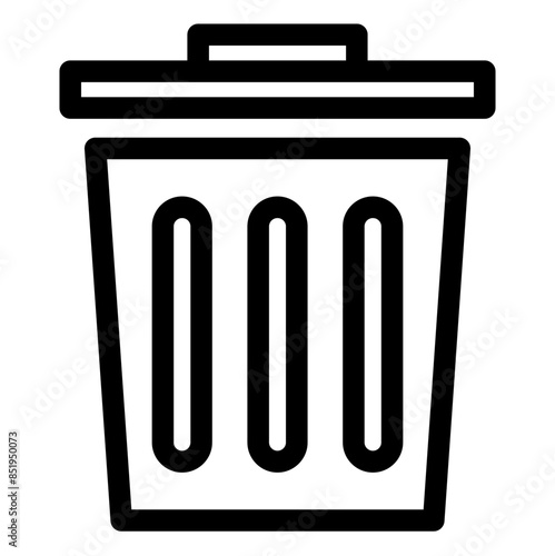 trash line icon vector illustration isolated on white background