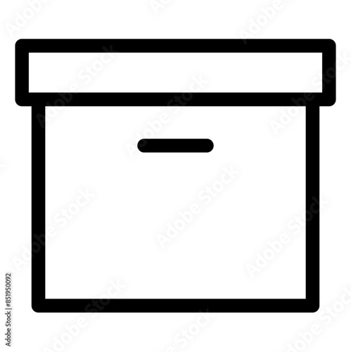 archive line icon vector illustration isolated on white background