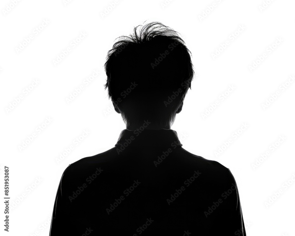 Silhouette of an Adult Male Person - Anonymous Avatar in Creative Dark Setting Silhouette of an Adult Male Person - Anonymous Avatar in Creative Dark Setting