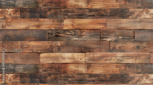 Earthy Wood Plank Flooring Texture, High Resolution