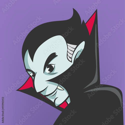 el vampiro dracula conde en halloween