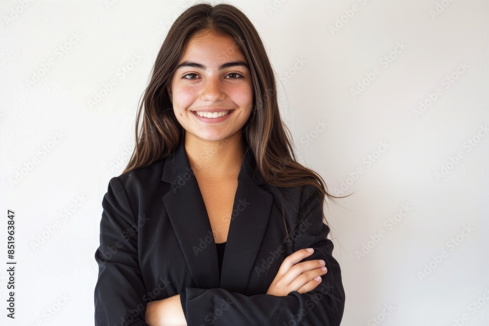 Latin Businesswoman. Successful and Smiling Adult Businesswoman in Professional Portrait Latin Businesswoman. Successful and Smiling Adult Businesswoman in Professional Portrait