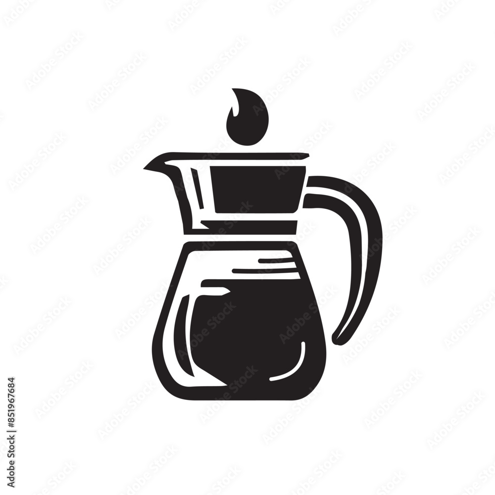 Kettle element icon.silhouette style icon vector illustration design. Kettle element icon.silhouette style icon vector illustration design.