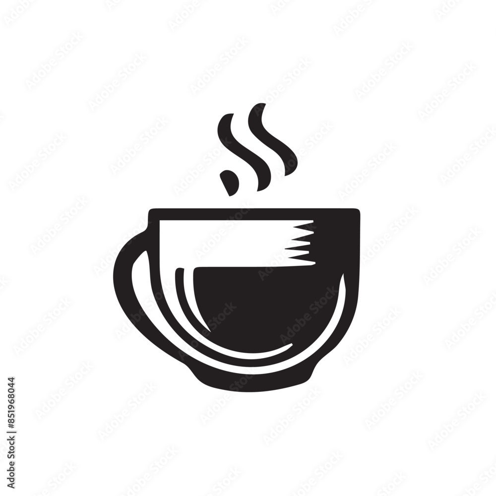 Coffee cup icon, tea cup logo, symbols vector illustration silhouette image template.eps 10. Coffee cup icon, tea cup logo, symbols vector illustration silhouette image template.eps 10.