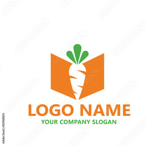 organic fruits and vegetables  logo vector