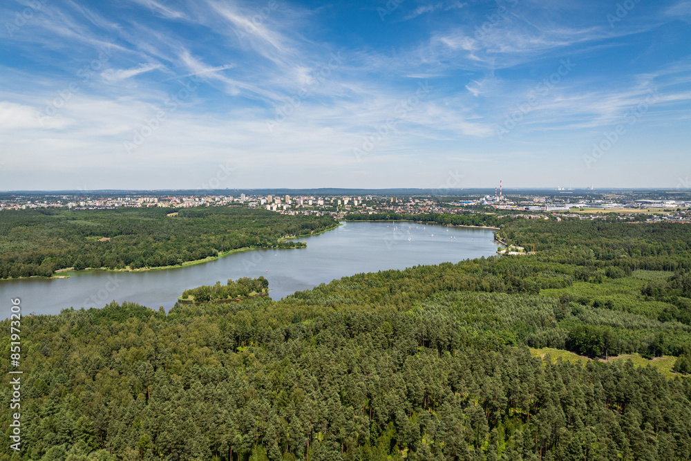 Jezioro paprocany- Tychy - miasto na śląsku