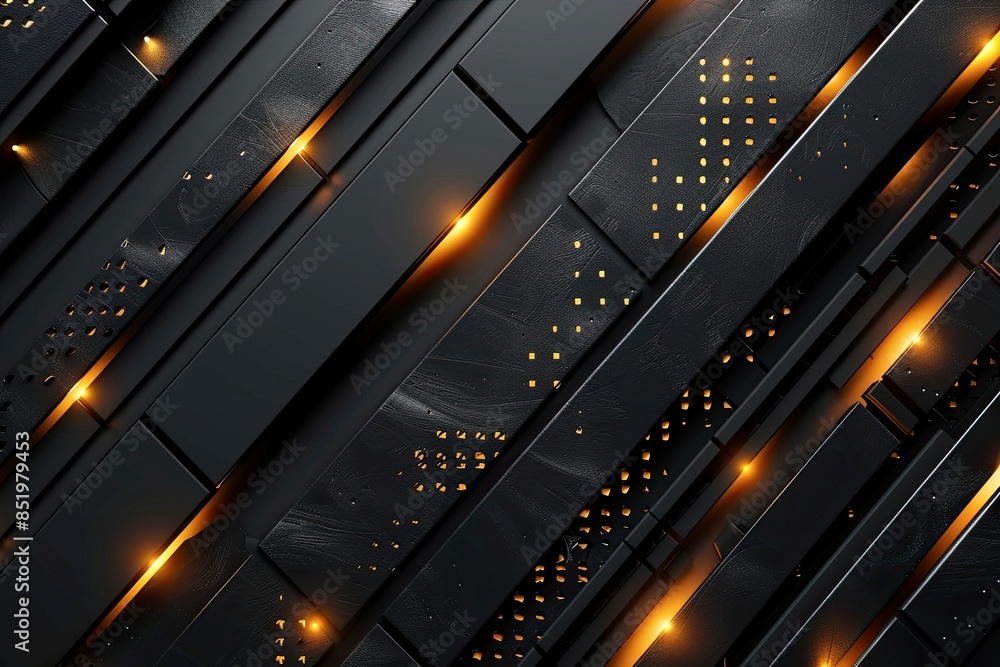 Futuristic High Tech Lined Background with Metallic Futuristic High Tech Lined Background with Metallic