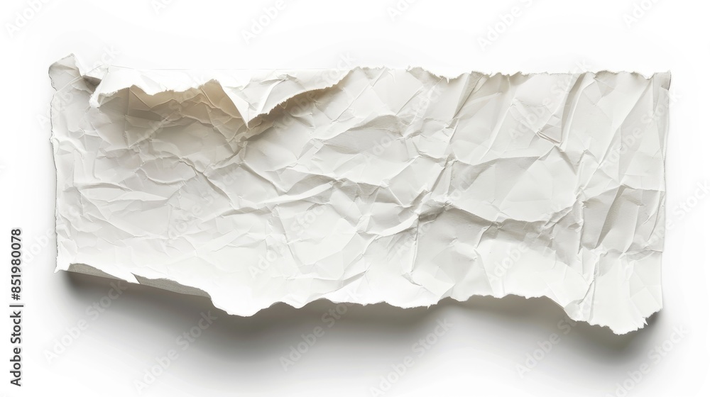Obraz premium Isolated blank paper on white background with clipping path