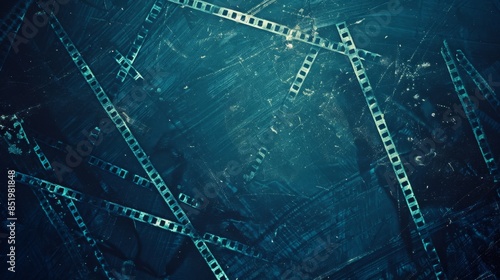 Overlay of retro film background with scratched, dusty, and light leaking image; abstract texture. photo