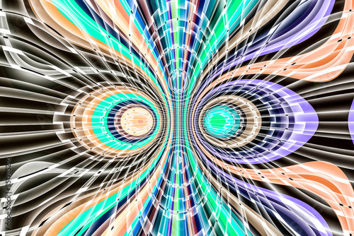 Beautiful abstract pattern. kaleidoscope geometric style. ornament. texture background made from fractal flower for use at graphic design. wrapping paper
