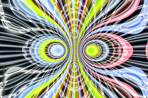 Beautiful abstract pattern. kaleidoscope geometric style. ornament. texture background made from fractal flower for use at graphic design. wrapping paper