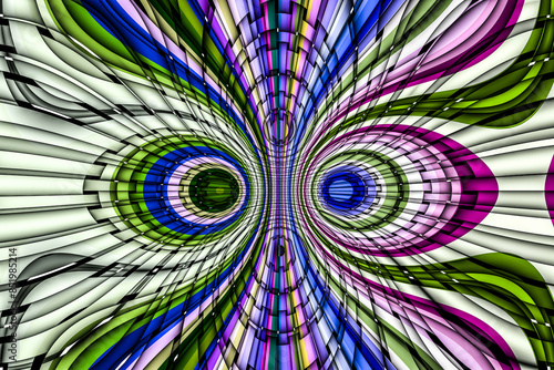 Beautiful abstract pattern. kaleidoscope geometric style. ornament. texture background made from fractal flower for use at graphic design. wrapping paper
