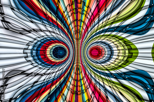 Beautiful abstract pattern. kaleidoscope geometric style. ornament. texture background made from fractal flower for use at graphic design. wrapping paper