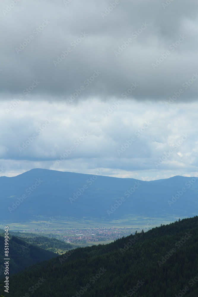 A mountain with snow on it A mountain with snow on it