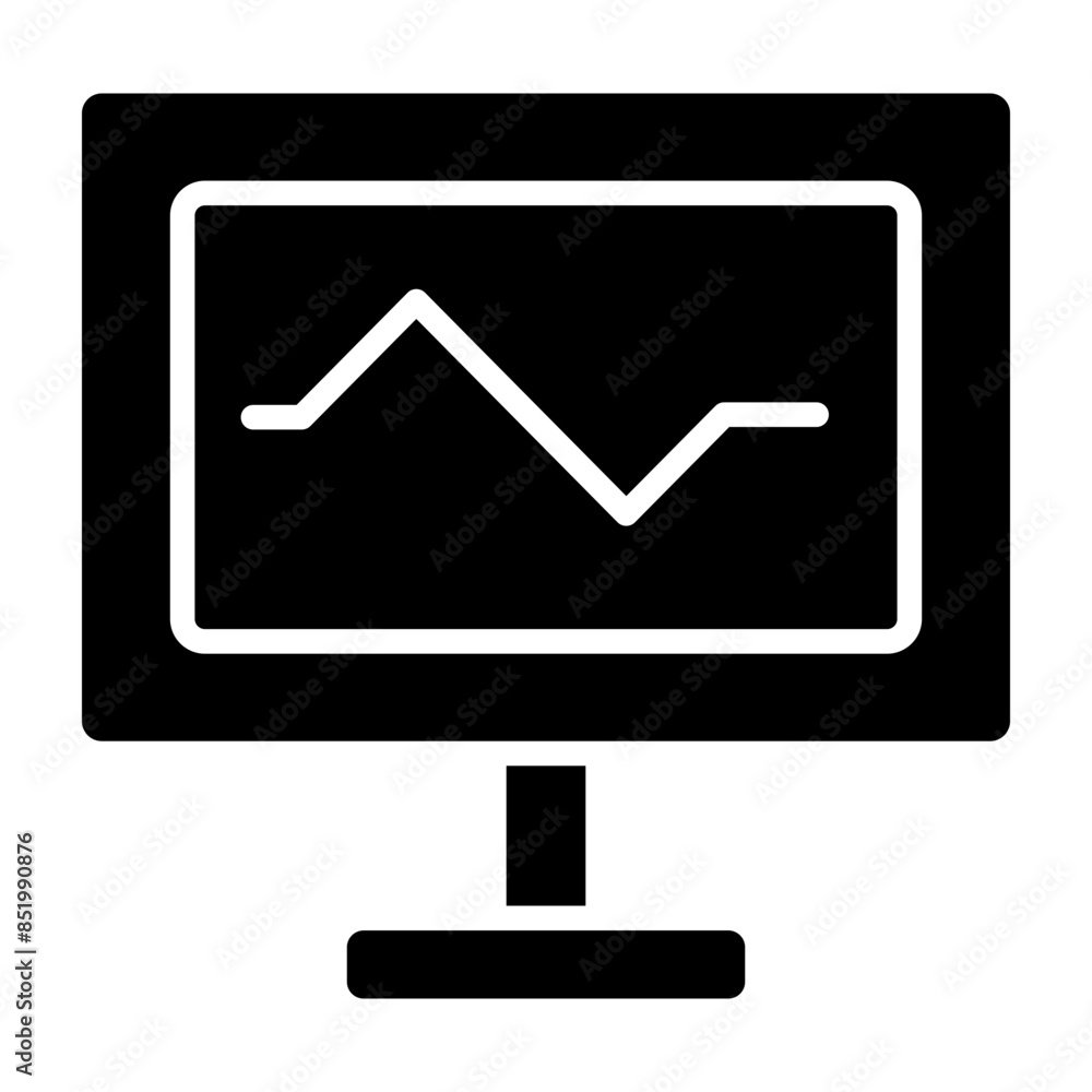 Monitor Glyph Icon Monitor Glyph Icon