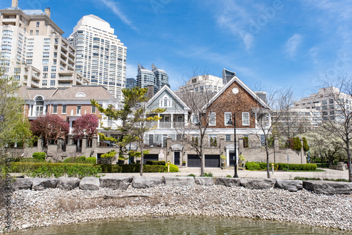 Waterfront houses and apartments on the lake in Etobicoke  photo