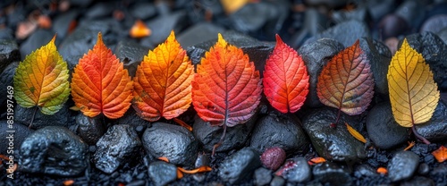 A Colorful Collage Showcased Campfire Scenes With Colorful Autumn Leaves, Reflecting The Beauty And Seasonality photo