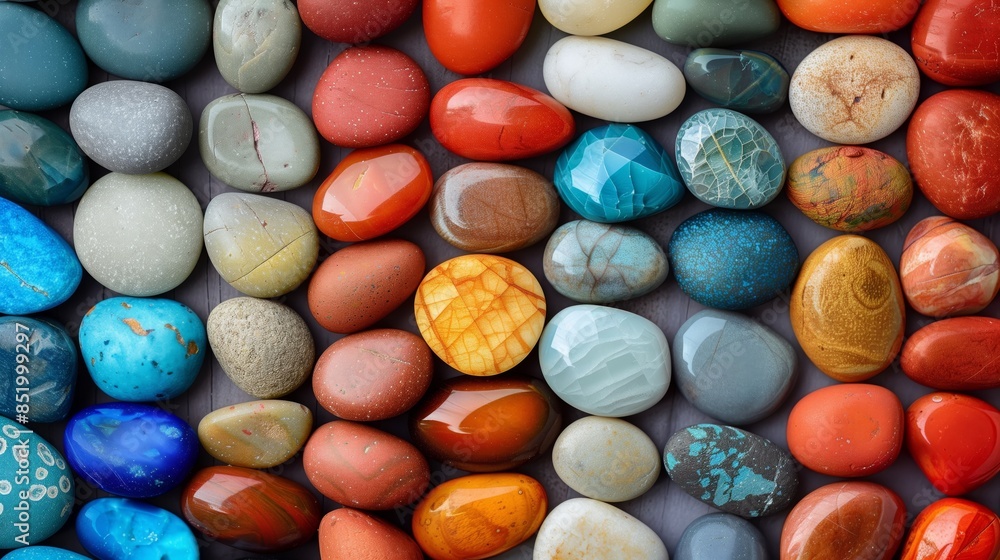 Multicoloured spectrum of colored pebbles
Multicoloured spectrum of colored pebbles