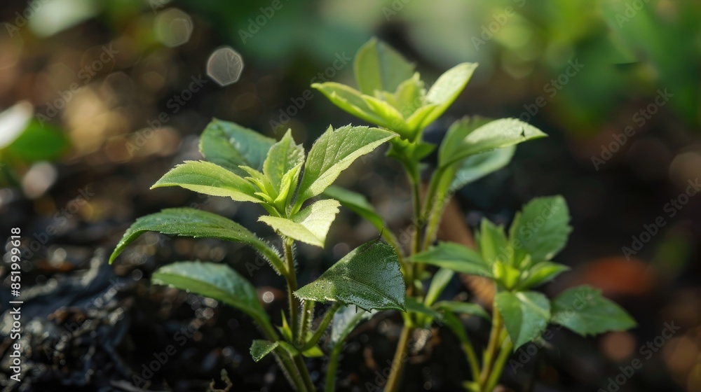 The plant has recently developed The plant has recently developed