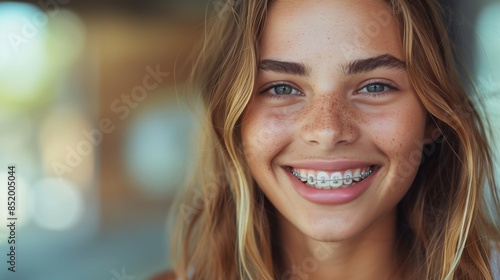 Girl with braces