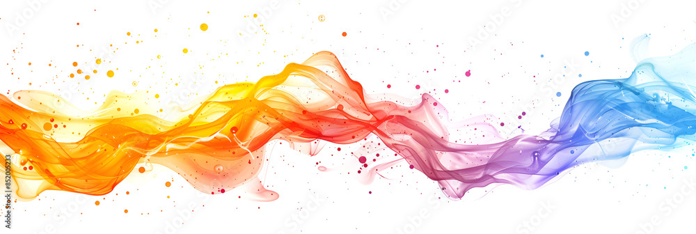 Fototapeta premium multicolored explosions and congratulations on a white background