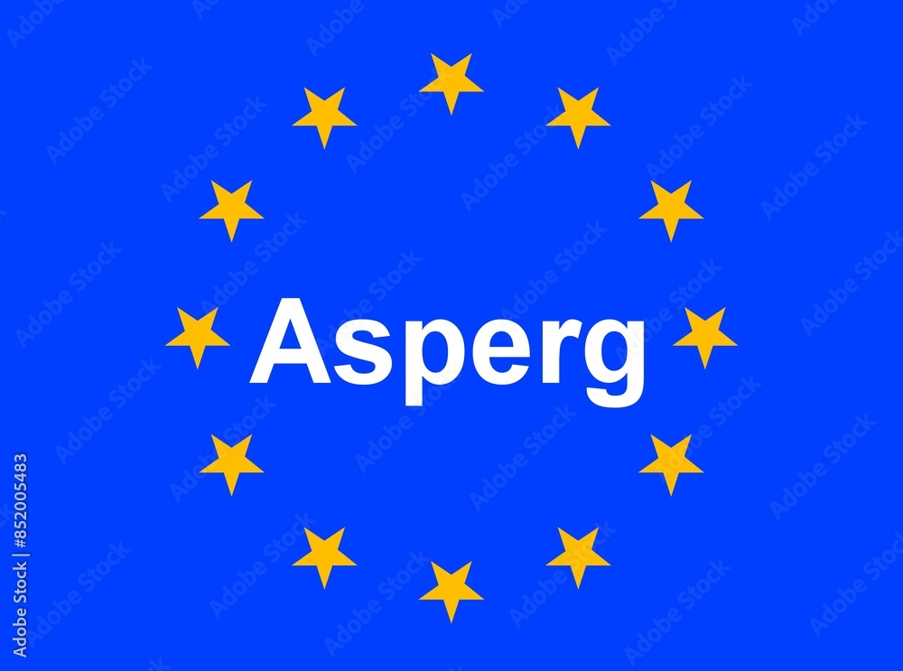 Illustration einer Europaflagge mit der Aufschrift Illustration einer Europaflagge mit der Aufschrift