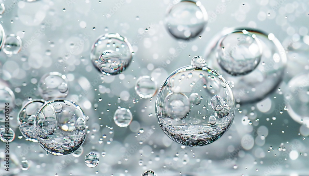 Image of translucent water bubbles Image of translucent water bubbles