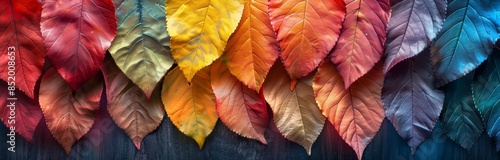 Wallpaper Mural Abstract background made of multicolored wooden leaves Torontodigital.ca