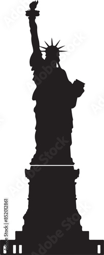 statue of liberty vector silhouette