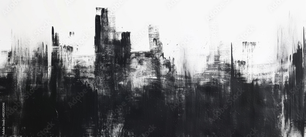 Abstract Charcoal Painting Texture Abstract Charcoal Painting Texture
