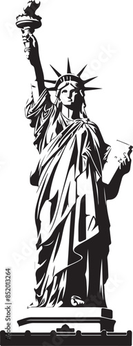 statue of liberty vector silhouette