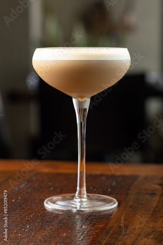 Close Up of an Espreso Martini