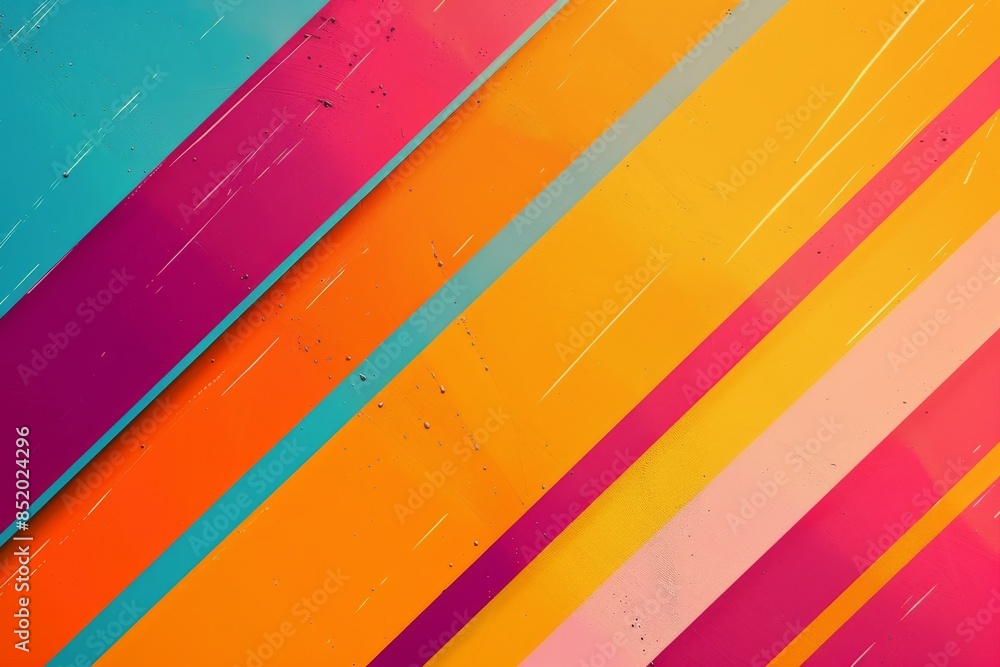 Vibrant Diagonal Stripes of Color on a Distressed Background Vibrant Diagonal Stripes of Color on a Distressed Background