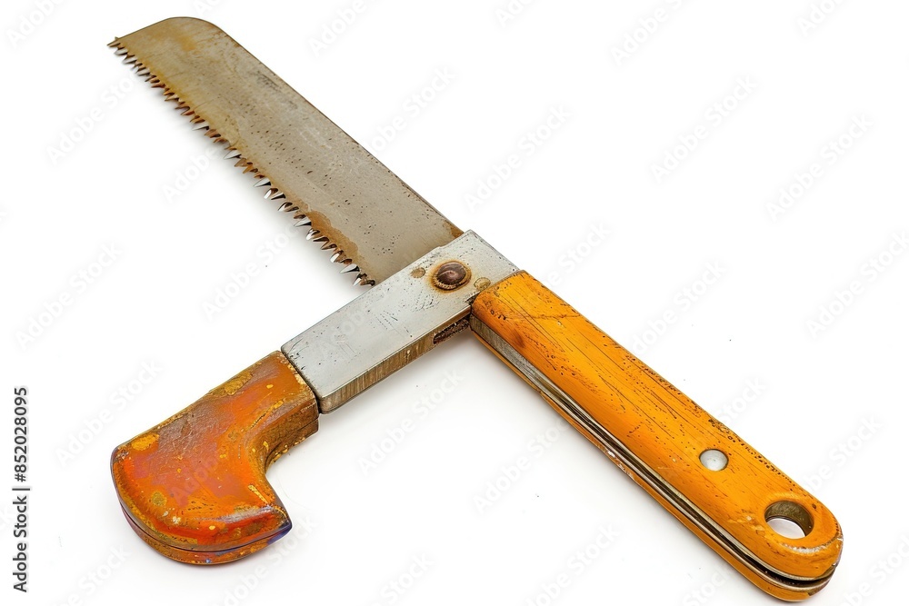 Durable Hacksaw for Cutting with Solid Background Durable Hacksaw for Cutting with Solid Background