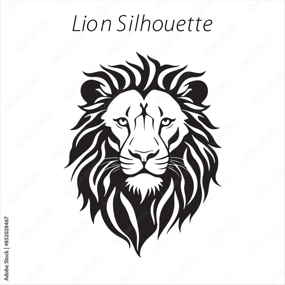 Obraz premium lion silhouette