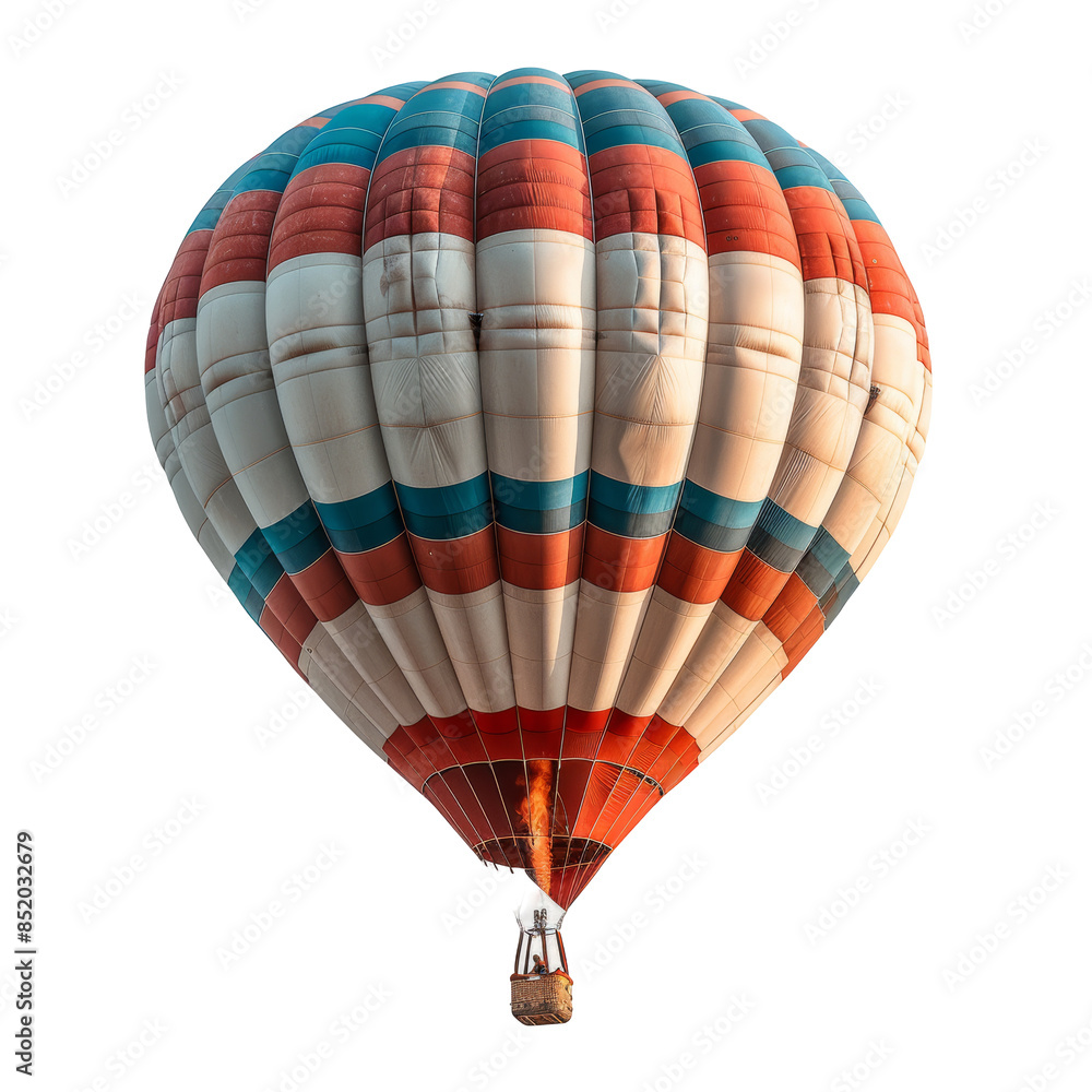 Obraz premium Hot Air Balloon on White Background