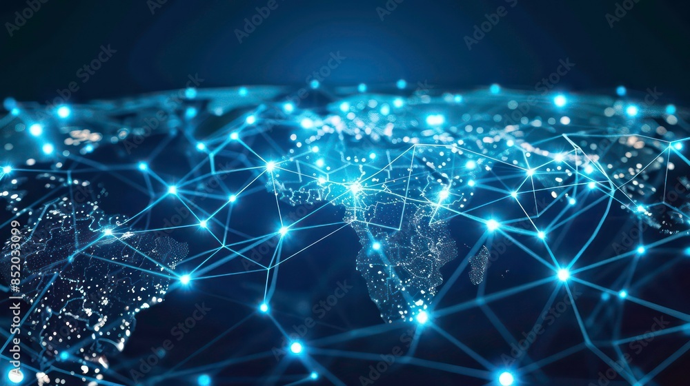 Obraz premium the legal considerations of data privacy and security in cross-border collaborations, especially in the tech industry. Generative AI