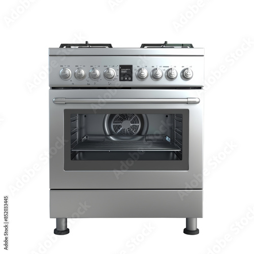 Industrial Oven font view on White Background