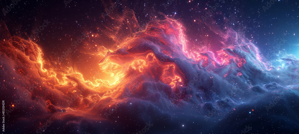 Futuristic Swirl in Space Futuristic Swirl in Space