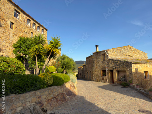 Photography Pals, historic centre on a hill with small alleys and medieval Romanesque buildi