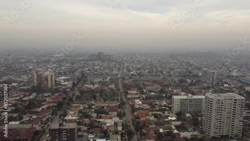 Wallpaper Mural aerial view in Santiago Chile Torontodigital.ca