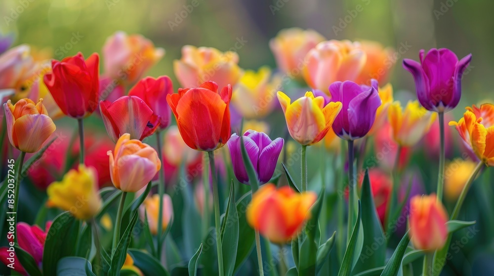 Vibrant blooms during the spring season Vibrant blooms during the spring season